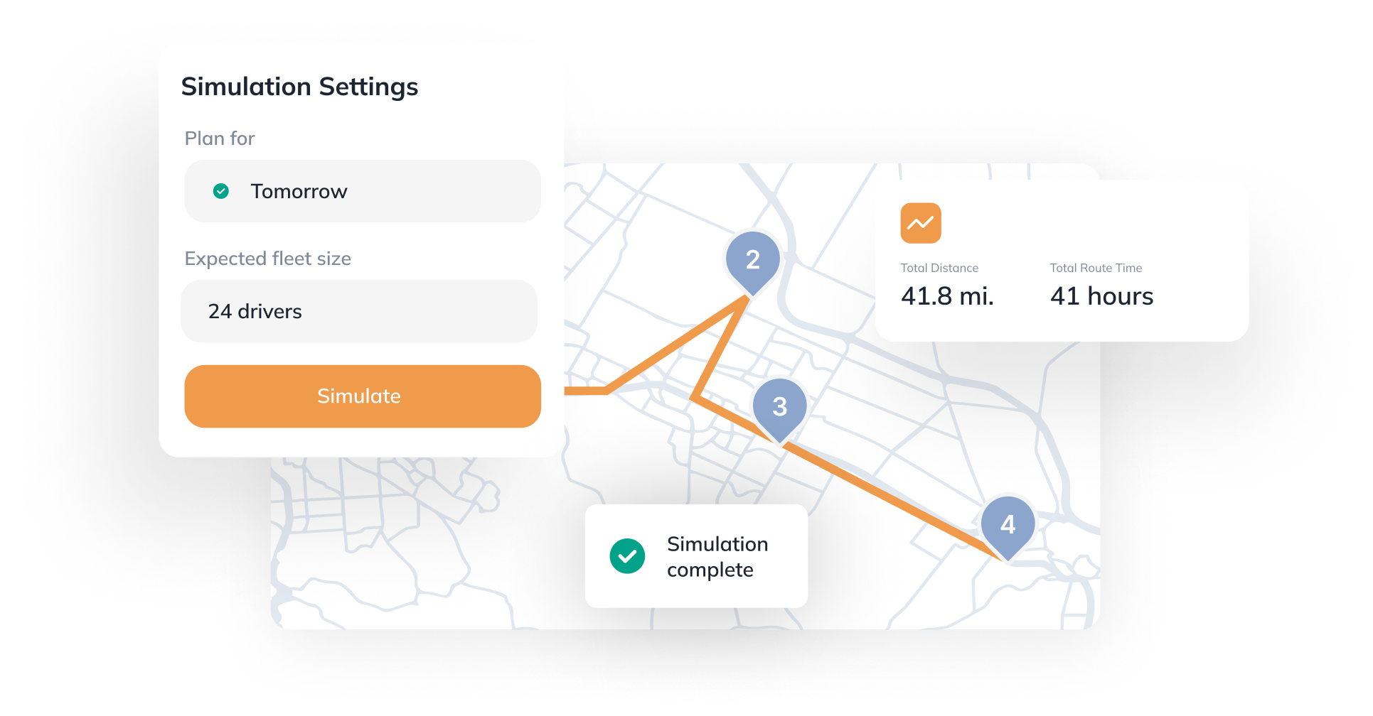 TMS simulation modeling on cloud based logistics software